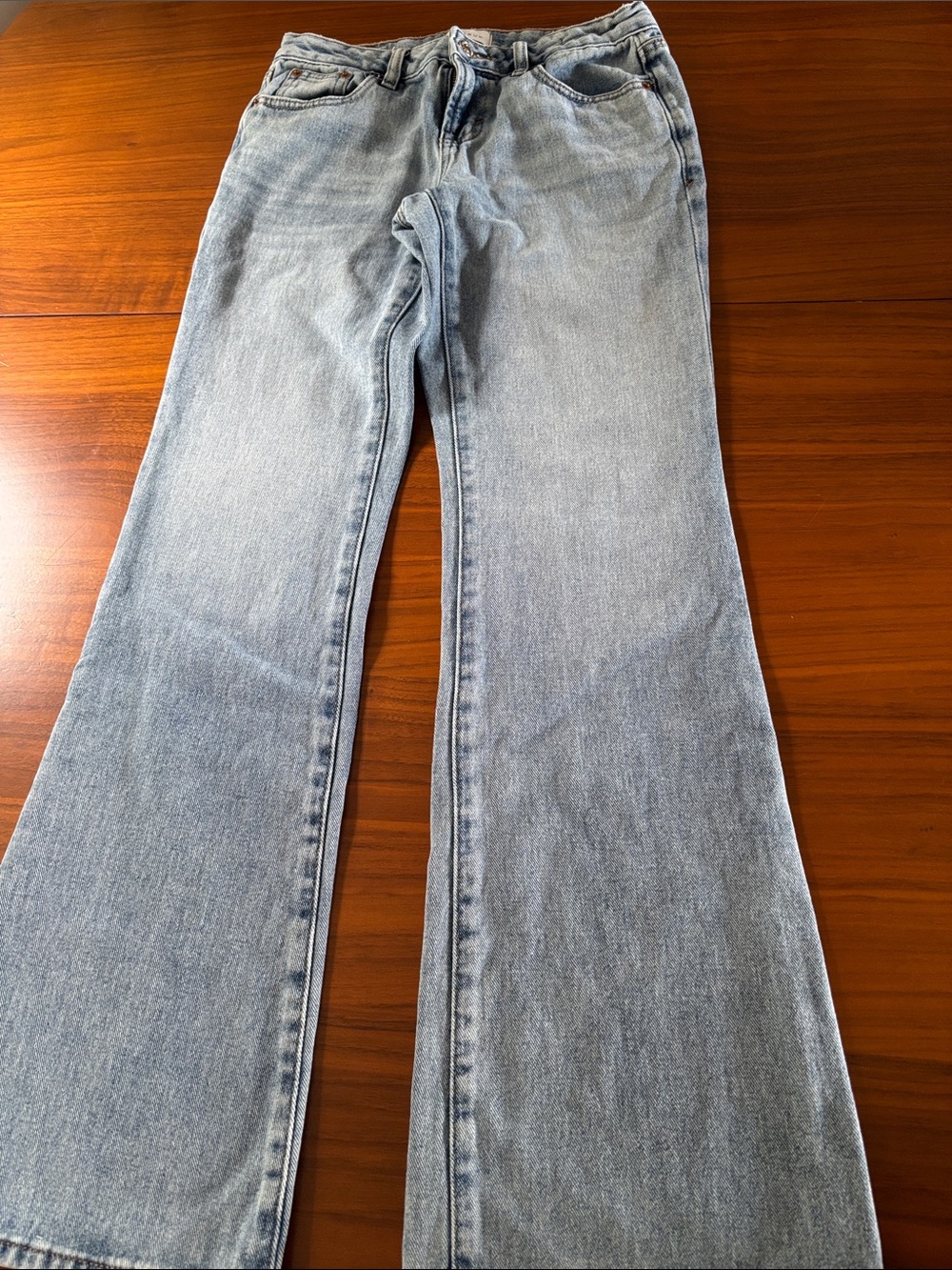 Jade Light Blue Low Rise Boot Jeans